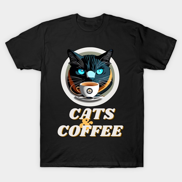 Cat Mother Coffee Lover T-Shirt by dex1one